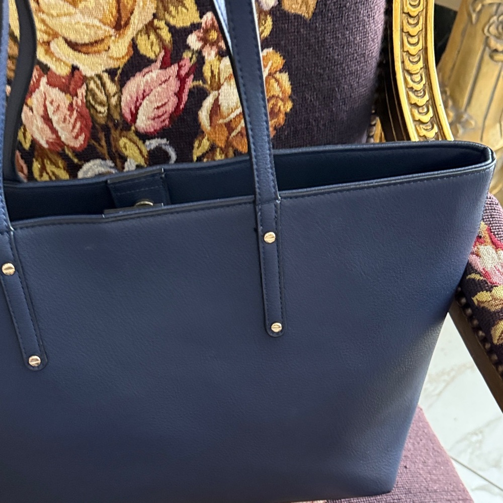 Elegant Navy Blue Tote Bag
